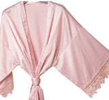 Personalised Sega Floral Wreath Robes Custom Bridal Robe Satin Wedding Bridesmaid Kimono Dressing Gown Bride to be Robe
