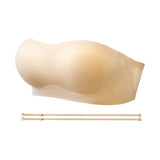 SUJIIN Invisible Strapless Bra for Women Wireless Seamless Push Up Bralette Lady Summer Convertible Multiway Lift Bras Female
