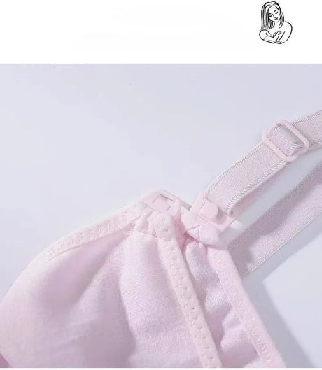 Cotton Maternity Nursing Bra Wire Free Open Breast Design Open Breast Bra Plus Size Sleep Underwear Cotton Wire Free Bra