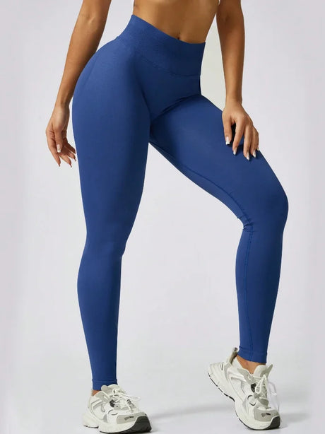 Women's Gym Tight Pants Seamless Yoga Pants Hip Lifting Workout Leggings Fitness Running Compression Sports Tights