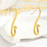 A Pair of Fashionable and Creative Personalized Snake-shaped Earrings, Exaggerated Zodiac Snake Earrings