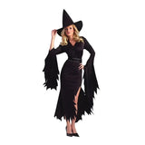 Halloween Witch Costumes for Women Adult Fantasy Black  Dress UP Party  Carnival Performance