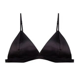 Women's French Style Bra Girl Wrapped Chest Adjustable Shoulder Strap Single Buckle Satin Sexy Tube Top Underwear Lingerie