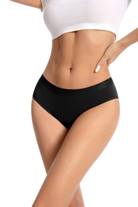1/4PCS Women Period Panties Heavy Flow Leakproof Underwear Black Postpartum Menstrual Physiological Panty Teens Briefs S-3XL