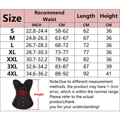 YBFDO Women Sexy Corsets Bustiers Floral Lace Tops Shapewear Burlesque Vintage Corset Gothic Satin Lingerie Corselet Overbust