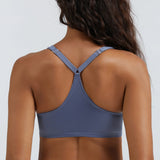 MELENECA Women's Racerback Full Coverage Front Closure Bras Plunge Unlined Seamless Underwire Bra