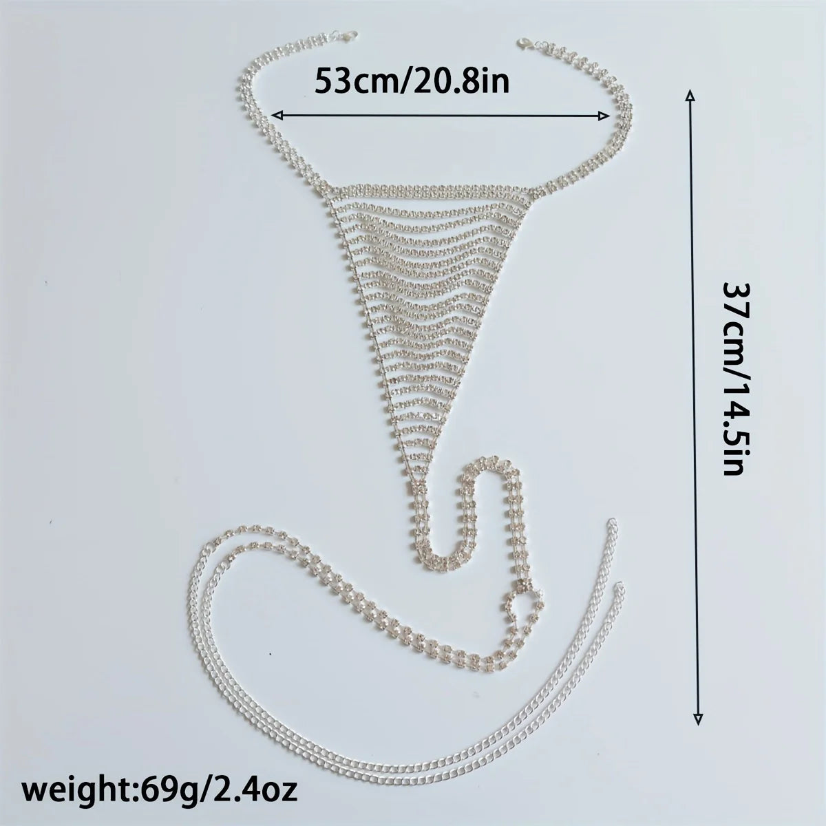 New Fashion Mesh Crystal Set Bra Chain Jewelry Luxury Shining Nightclub Party Bikini Water Diamond Bra Chain Dingzi Pants Jewelr