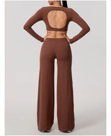 New Summer High Waist Wide-Leg Yoga Joggers Women's Autumn Casual Outdoor Sweatpants Female Straight Tracksuit Bottoms