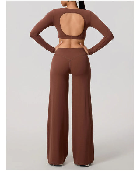 New Summer High Waist Wide-Leg Yoga Joggers Women's Autumn Casual Outdoor Sweatpants Female Straight Tracksuit Bottoms