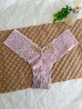 Personalized Text Custom Thong Customization Name Crystal Letters Panties Sexy Lace Underpants for Woman Wife Girlfriend Gift