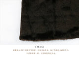 Nerazzurri Autumn Winter Extra Long Thick Warm Brown Fluffy Faux Mink Fur Coat Women Luxury Elegant Chic Furry Overcoat 2024