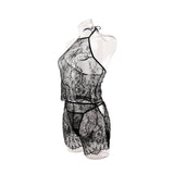 Sexy Lingerie Hollowed Out Suit Transparent and Seductive Mesh See Through Sets for Women Porn Lace Bra Lingerie Sets Intimates