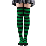 Thigh High Stockings Womens Striped Ladies Girls Black White Pink Long Over Above Knee Socks Femboy Cosplay Lolita Harajuku Y2k