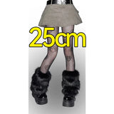 1/2Pairs Artificial Fur Plush Leg Warmers Women Autumn Winter Thermal Long Socks Girls Fashion Japanese Knee-length Stockings