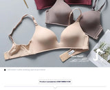 Ultra Thin Sexy Ice Silk Wireless Bra For Women Sexy Gather Underwear Push Up Simple Lingerie Seamless Brassiere Bralettle