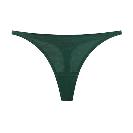 Ice Silk Thong Sexy Women Panties G String Briefs T Back for Girls Underwear Temptation Seamless Ladies Underpants  Size S-XL