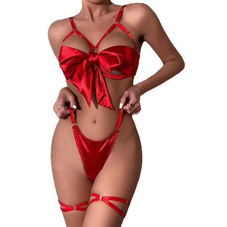New Hot Sexy Lingerie Set For Women Lace Exotic Sets Sexy Lingerie Set Chain Panty Garter Fancy Luxury Kit Erotic Bra Set