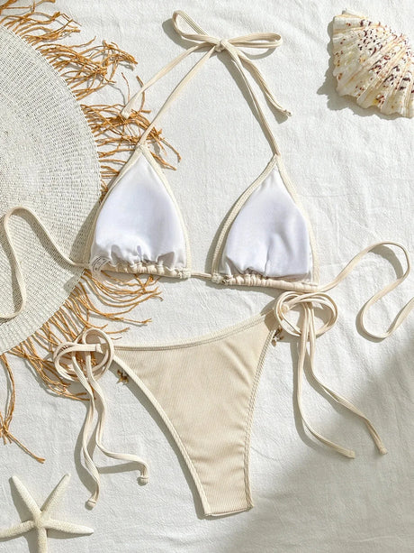 Peachtan thong bikini women push up beach swimwear 2 piece swimsuit women bikini bathing suit summer women beachwear