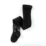 Baby Pantyhose Girls Tights Toddler Girl Winter Clothes Cute Girl Bow Pants Cotton Breathable Stockings Knit Kid Tights