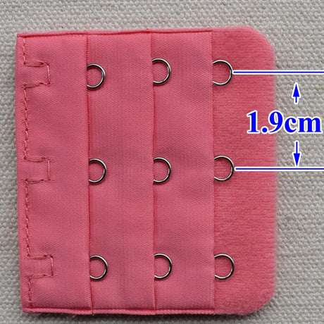 3-Row 3-Hook Bra Extender with Stainless Steel Hooks for Bras, Adjustable Extra Length Soft Velvet Back Closure (Multi Colors)
