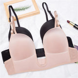 Deep U-Shaped Plunge Bra Lift Up Low Back Wirefree Bra Women Underwear Women's U-Shaped Sexy Lingerie For Backless Dress