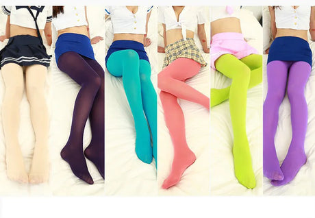 Spring Autumn 25 Candy Color Sexy Tights For Women Plus Size High Elasticity Pantyhose NO Transparent Beautiful legs Stockings