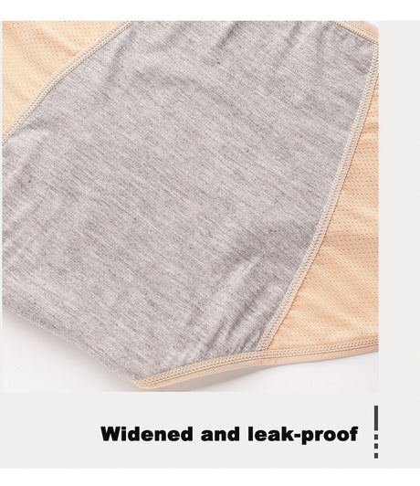 2pcs Women's Physiological Briefs Girl Menstrual Panties Ladies Period Leak Proof Panty Mid Waist Ice Silk Underwear