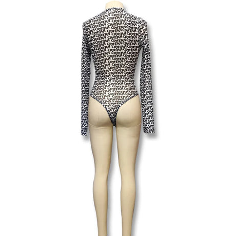 Sexy Bodysuit Lingerie Long Sleeve One-Pieces Bustier Slim Fit Corset Tops Women Y2k Clothes O-Neck Lenceria Femenina Streetwear