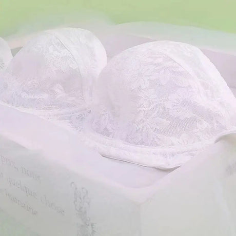 Mesh Thin Lace Transparent Bra Close-fitting Shockproof Seamless Invisible Bra Anti-sagging Lingerie Push Up Underwear Wedding