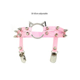 Sexy Leather Spike Garter Belt Elastic Leg Anklet Girl Women Harness Goth Rock Gothic Rivet Punk Cat Thigh Garter