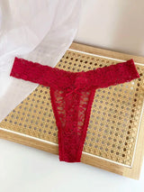 Personality Custom Name Crystal Letter Thong Sexy Lace Bikini Panties G-String Low Waist Briefs Ladies Knickers Hot Wife Gift