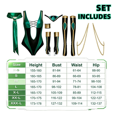 7 Pcs Women Themed Cosplay Costume Set, Includes Mask Gloves Socks Belt, Sleek Tailored Outfit for Role‑Play, Party & Gifting