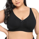 Sheroine Plus Size Women Wireless Bras Full Coverage Soft Seamless Underwear Breathable Lingerie Non-Padded Comfort Bra