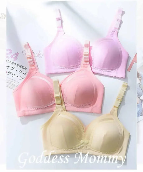Originality Front Button Brassiere Type Solid Color Pregnancy Lactation Lingerie Skin Friendly Comfort Breathable Plus Size Bra