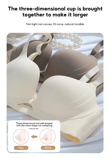 FallSweet Small Chest Sexy Push Up Bra for Women Seamless Bras Everyday Lingerie Comfortable Underwear Thick Bralette 32-38AB