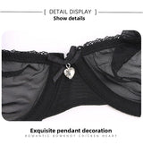 Transparent Bra Fully Sheer Mesh Bra Ultra-thin See-through Soft Underwire Bra Breathable Ultra-thin Beauty Back Sexy Bra