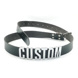 Sexy Punk Leather Customized Letters Belt Belly Chains Personalized Name Buckle Waistband Body Jewelry Cosplay Party Gift