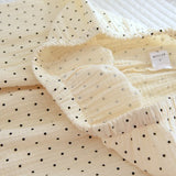 100% Cotton Gauze Women Pajamas Polka Dot Print Sleepwear 2025 Spring Female 2 Piece Set Nightwear Lady Pyjamas Loungewear