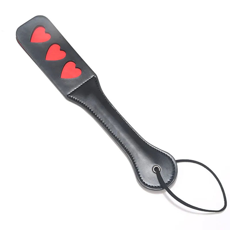 Sex Red Heart XOXO Hollow Out Words Flirting BDSM Toys Paddle Split Whip Hollow out Flogger Sexy Adults Products for Lovers