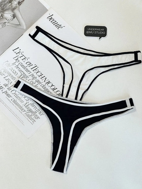 Cotton G String Girls Panties T-back Sexy Women Briefs Thong Underwear Low Waist Seamless Femlae Lingerie Size S-XL