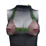 Female Fake Mouth Lip Ring Labia Wearing Silicone Lingeries Exotic Accessories Adjustable Underwear Couple Play Woman Adult Toys