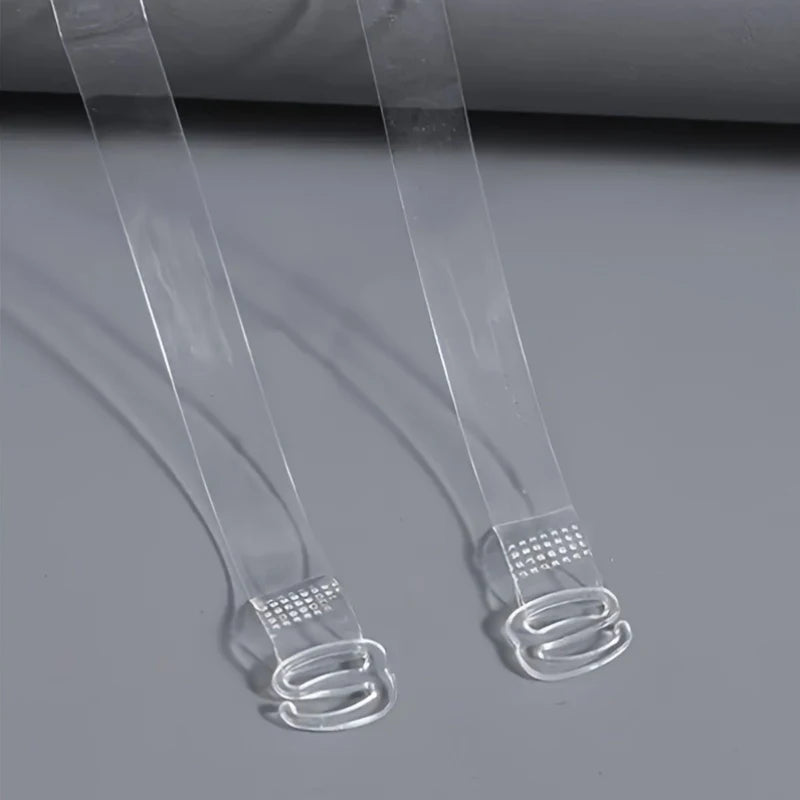 FallSweet 2/4/10/20PCS Adjustable Invisible Clear Bra Straps for Women  Transparent Elastic Shoulder Belt Lingerie Accessories