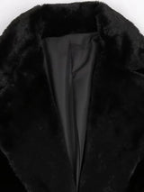 Mauroicardi Winter Long White Black Warm Thick Soft Flowy Fluffy Faux Fur Coat Women Sashes Loose Casual Furry Overcoat 2024