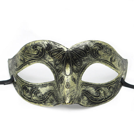 1PC Masquerade Mask Vintage Prince Mask Black Antique Copper Half Face Mask Plastic Retro Crown Masks Women Party Decoration