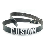 Sexy Punk Leather Customized Letters Belt Belly Chains Personalized Name Buckle Waistband Body Jewelry Cosplay Party Gift