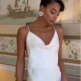Elegant Solid Women's Dress Side Split Backless V-Neck Hip Package Lady Long Dresses 2026 Summer Autumn Female Party Robe New