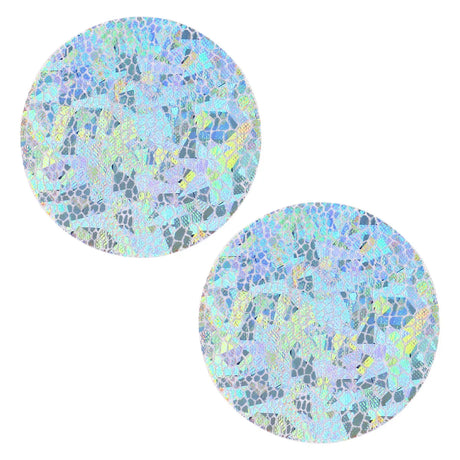 5 Pairs Glitters Pasties Nipple Covers Stickers Disposable Sticky Breast Petals for Women Rave Party Festival
