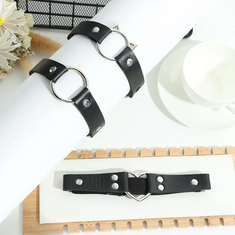 New Womens Sexy Punk Elastic Bondage Harness Garter Belts Cat Leg Chain Cosplay Spike Elastic Thigh Ring Garter Body Jewelry
