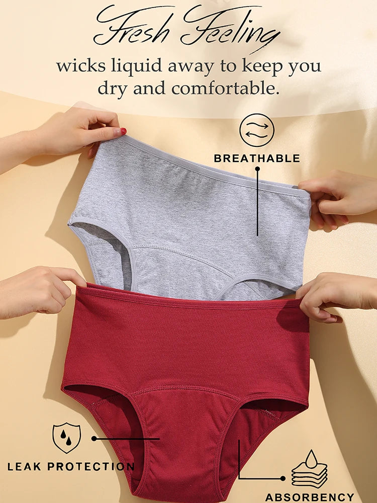 1Pcs Sexy Leak Proof Menstrual Panties Physiological Pants High Waist Women Underwear Period Comfortable Waterproof Briefs