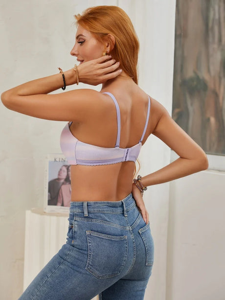 Seamless Wireless Bra Women Comfort Ice Silk Push Up Underwear 3/4 Cup Daily Lingerie Bralette Plus Size